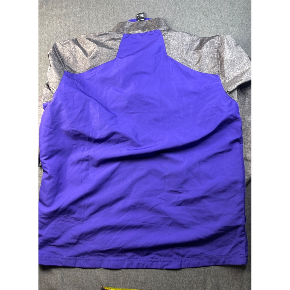 Holloway Cattlemens Congress Pullover Jacket Mens L Purple Gray Quarter Zip - Picture 9 of 11